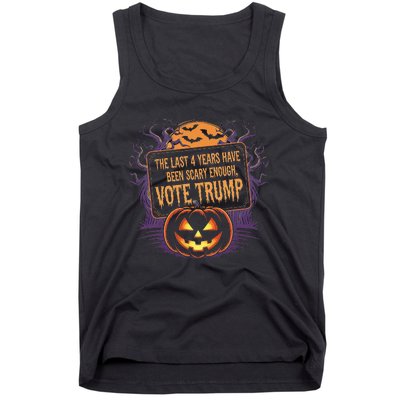 The Last 4 Years Have Been Scary Enough Pumping Trump Usa Tank Top