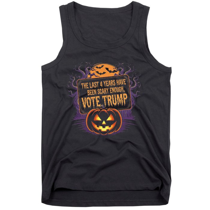 The Last 4 Years Have Been Scary Enough Pumping Trump Usa Tank Top