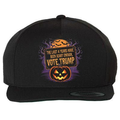 The Last 4 Years Have Been Scary Enough Pumping Trump Usa Wool Snapback Cap