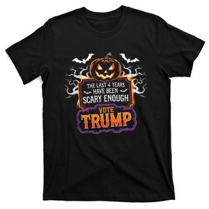 The Last 4 Years Have Been Scary Enough Pumping Trump Usa T-Shirt