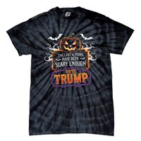 The Last 4 Years Have Been Scary Enough Pumping Trump Usa Tie-Dye T-Shirt