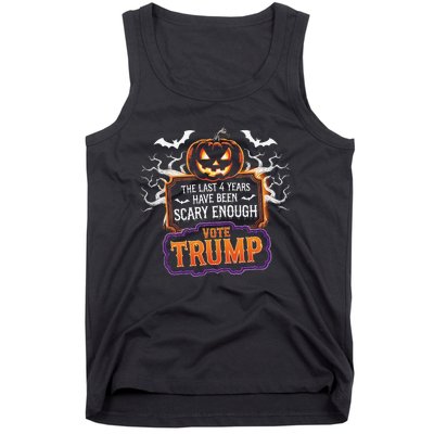 The Last 4 Years Have Been Scary Enough Pumping Trump Usa Tank Top