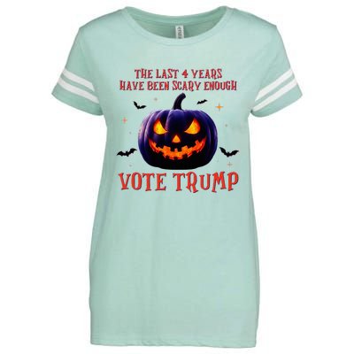 The Last 4 Years Have Been Scary Enough Vote Trump In 2024 Enza Ladies Jersey Football T-Shirt