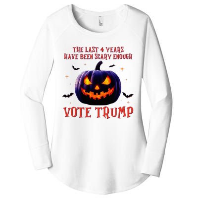 The Last 4 Years Have Been Scary Enough Vote Trump In 2024 Women's Perfect Tri Tunic Long Sleeve Shirt