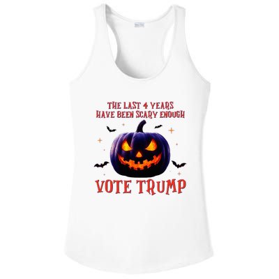 The Last 4 Years Have Been Scary Enough Vote Trump In 2024 Ladies PosiCharge Competitor Racerback Tank