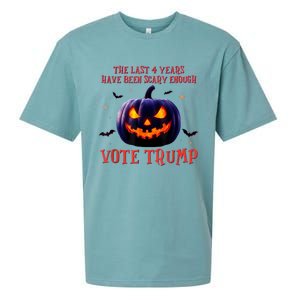 The Last 4 Years Have Been Scary Enough Vote Trump In 2024 Sueded Cloud Jersey T-Shirt