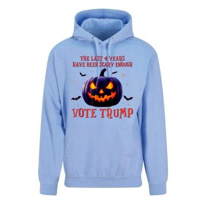 The Last 4 Years Have Been Scary Enough Vote Trump In 2024 Unisex Surf Hoodie