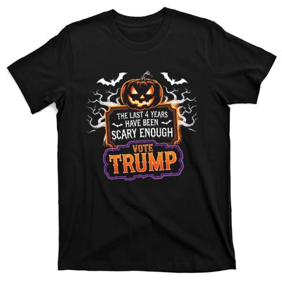 The Last 4 Years Have Been Scary Enough Pumping Trump Usa T-Shirt