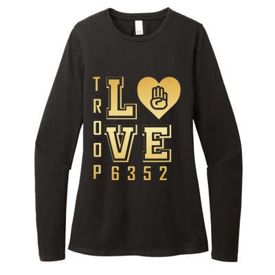 Troop Love 6352 funny saying quote Womens CVC Long Sleeve Shirt