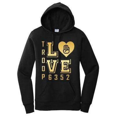 Troop Love 6352 funny saying quote Women's Pullover Hoodie