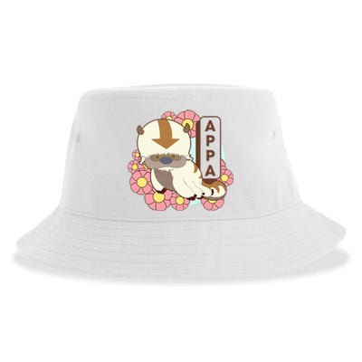 The Last Airbender Appa Floral Poster Sustainable Bucket Hat