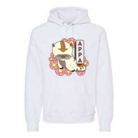 The Last Airbender Appa Floral Poster Premium Hoodie