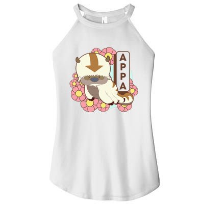 The Last Airbender Appa Floral Poster Women’s Perfect Tri Rocker Tank