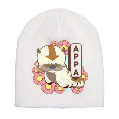 The Last Airbender Appa Floral Poster Short Acrylic Beanie