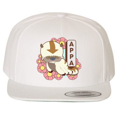 The Last Airbender Appa Floral Poster Wool Snapback Cap