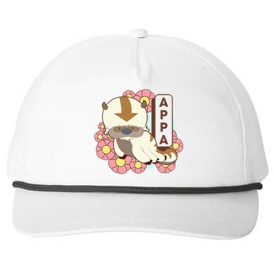 The Last Airbender Appa Floral Poster Snapback Five-Panel Rope Hat