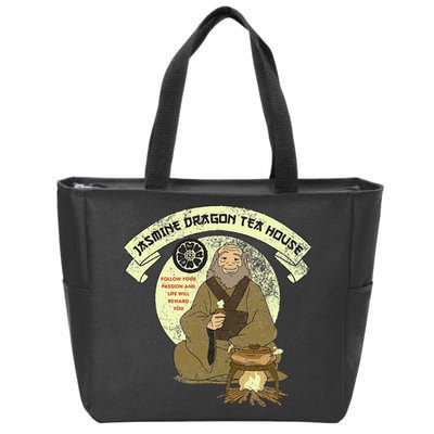 The Last Airbender Iroh Jasmine Dragon Tea House Zip Tote Bag