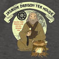 The Last Airbender Iroh Jasmine Dragon Tea House Vector Backpack