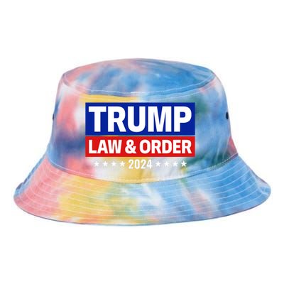 Trump Law And Order 2024 Tie Dye Newport Bucket Hat