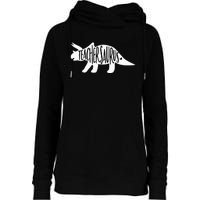 Teachersaurus Like A Normal Teacher Awesome Dinosaur Teacher Womens Funnel Neck Pullover Hood