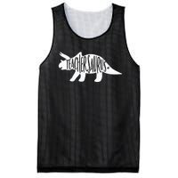 Teachersaurus Like A Normal Teacher Awesome Dinosaur Teacher Mesh Reversible Basketball Jersey Tank