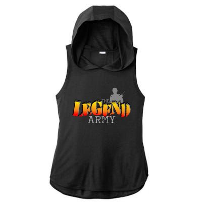 The Legend Army Ladies PosiCharge Tri-Blend Wicking Draft Hoodie Tank