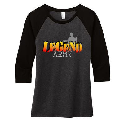 The Legend Army Women's Tri-Blend 3/4-Sleeve Raglan Shirt