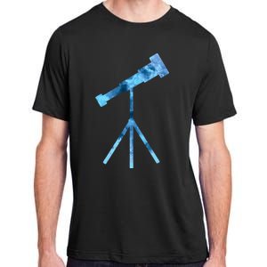 Telescope Lover Astronomy Eclipse Astronomer Stars Galaxy Adult ChromaSoft Performance T-Shirt