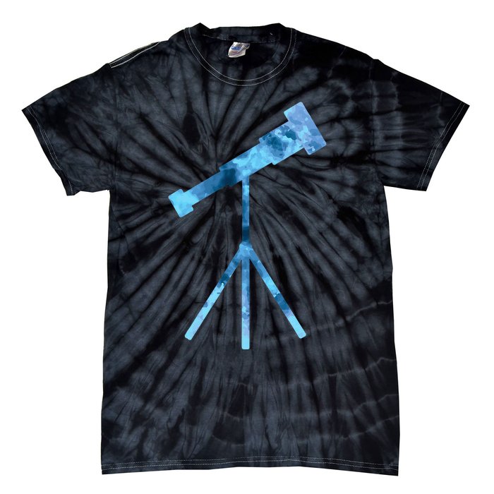 Telescope Lover Astronomy Eclipse Astronomer Stars Galaxy Tie-Dye T-Shirt