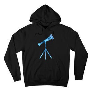 Telescope Lover Astronomy Eclipse Astronomer Stars Galaxy Tall Hoodie