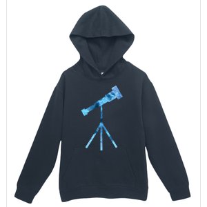 Telescope Lover Astronomy Eclipse Astronomer Stars Galaxy Urban Pullover Hoodie