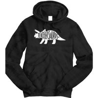 Teachersaurus Like A Normal Teacher Awesome Dinosaur Teacher Tie Dye Hoodie