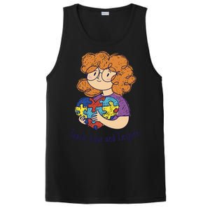 Teach Love And Inspire Teacher Autism PosiCharge Competitor Tank