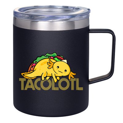 Taco Lover   Axolotl Lover Women Cute Mexican Axolotl  12oz Stainless Steel Coffee Mug