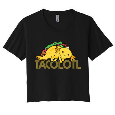 Taco Lover   Axolotl Lover Women Cute Mexican Axolotl  Women's Crop Top Tee