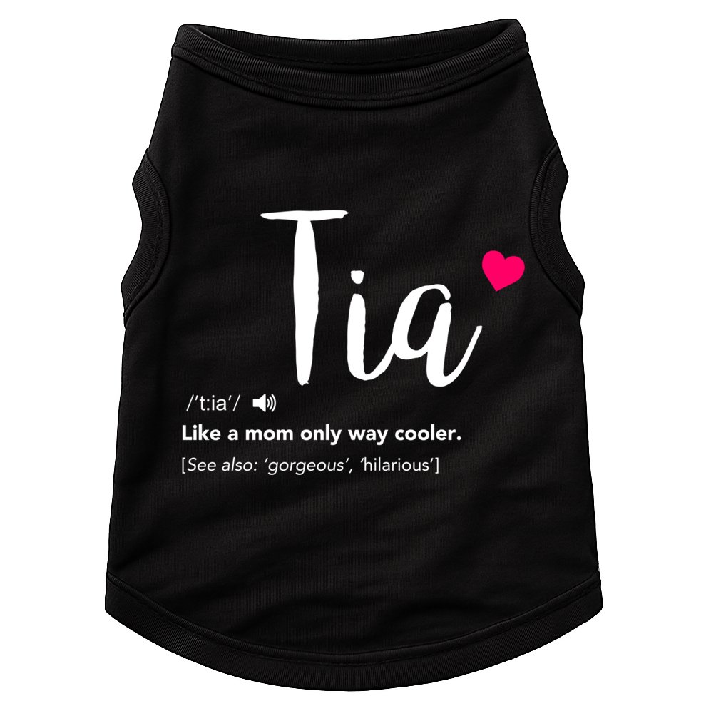 Tia Like A Mom Only Cooler Can Keep Calm New Aunt Gift Doggie Tank