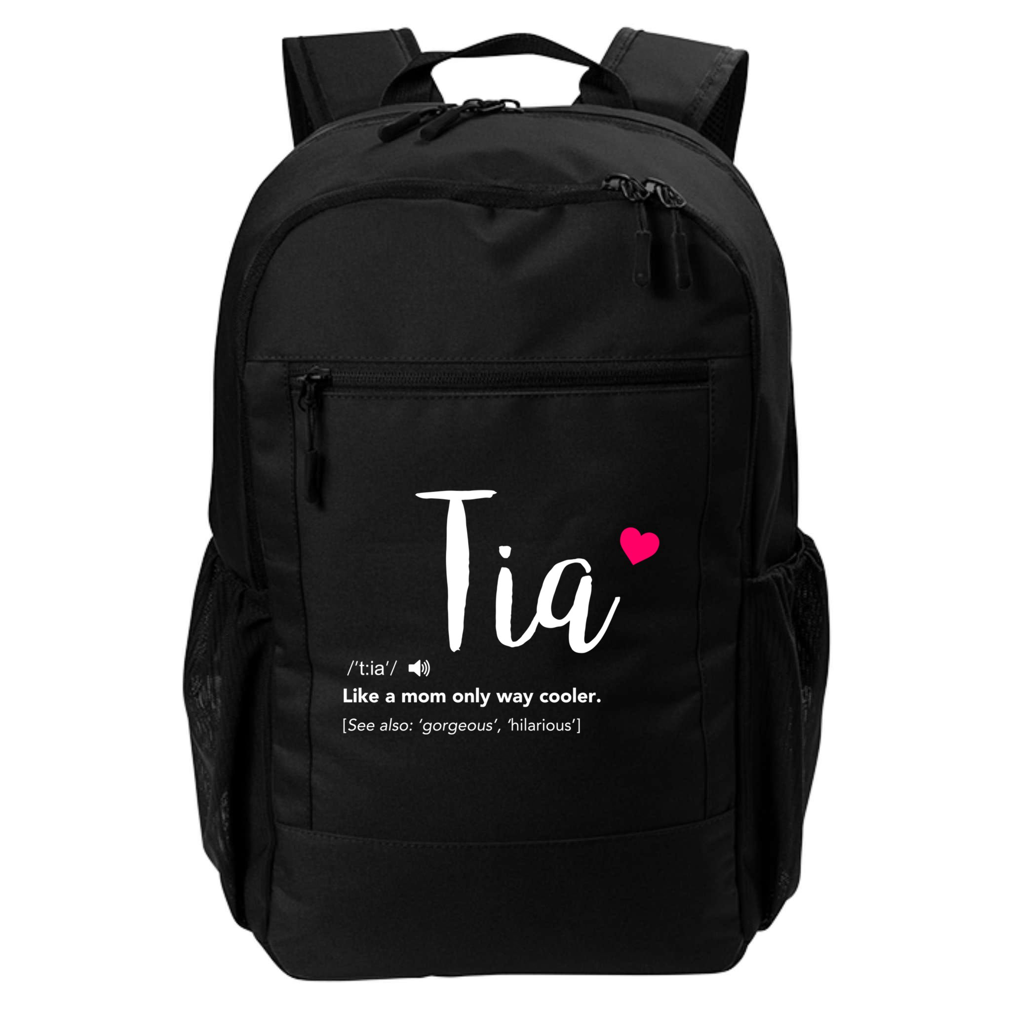 Tia Like A Mom Only Cooler Can Keep Calm New Aunt Gift Backpack