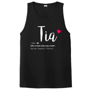 Tia Like A Mom Only Cooler Can Keep Calm New Aunt Gift PosiCharge Competitor Tank