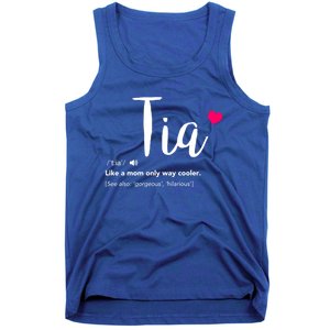 Tia Like A Mom Only Cooler Can Keep Calm New Aunt Gift Tank Top