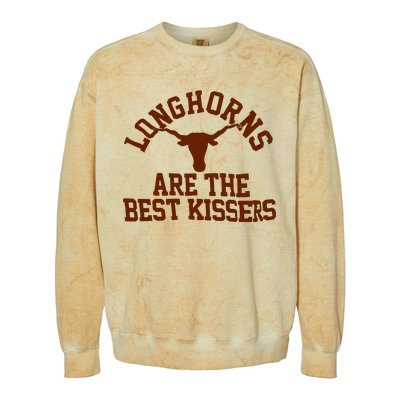 Texas Longhorn Are The Best Kissers Colorblast Crewneck Sweatshirt