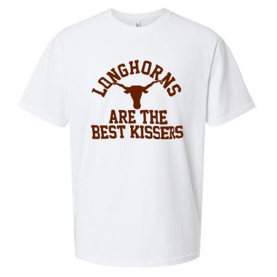 Texas Longhorn Are The Best Kissers Sueded Cloud Jersey T-Shirt