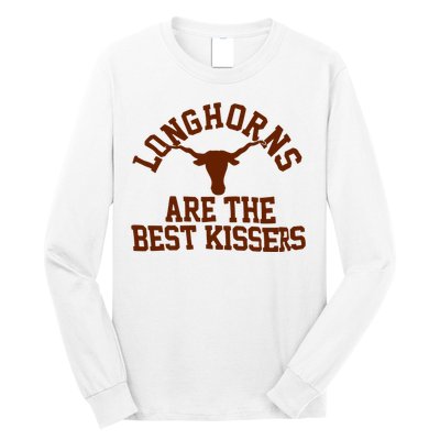 Texas Longhorn Are The Best Kissers Long Sleeve Shirt