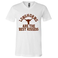 Texas Longhorn Are The Best Kissers V-Neck T-Shirt