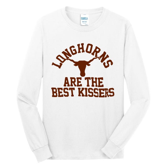 Texas Longhorn Are The Best Kissers Tall Long Sleeve T-Shirt