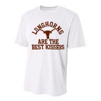 Texas Longhorn Are The Best Kissers Performance Sprint T-Shirt