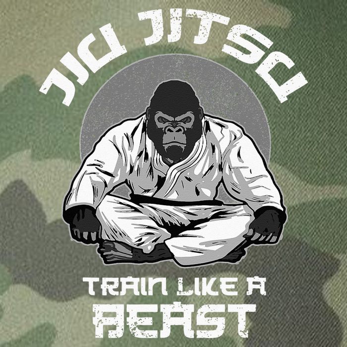 Train Like A Beast Jiu Jitsu BJJ Grappling MMA Gorilla Legacy Tie Dye Trucker Hat