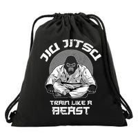 Train Like A Beast Jiu Jitsu BJJ Grappling MMA Gorilla Drawstring Bag