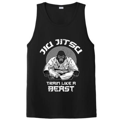 Train Like A Beast Jiu Jitsu BJJ Grappling MMA Gorilla PosiCharge Competitor Tank