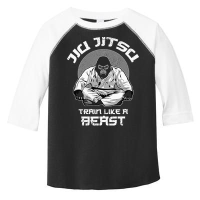 Train Like A Beast Jiu Jitsu BJJ Grappling MMA Gorilla Toddler Fine Jersey T-Shirt