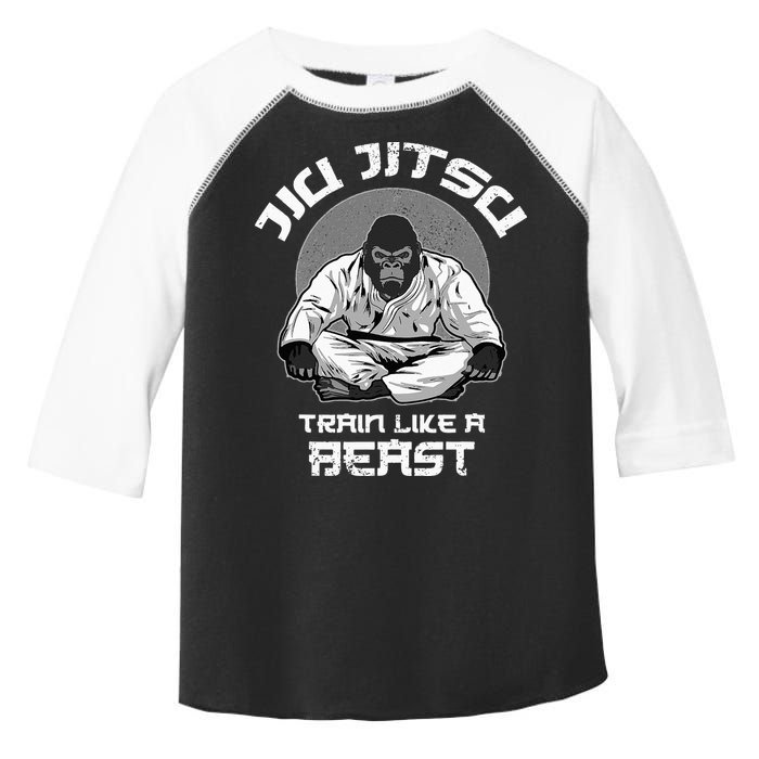 Train Like A Beast Jiu Jitsu BJJ Grappling MMA Gorilla Toddler Fine Jersey T-Shirt